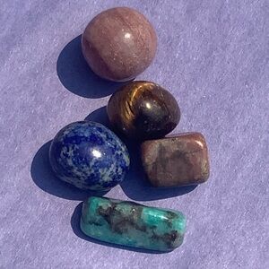 Assorted Polished Gemstones of 5 Evolve Mala